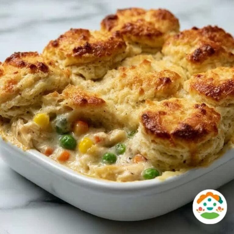 Creamy Chicken and Vegetable Cornbread Casserole Recipe