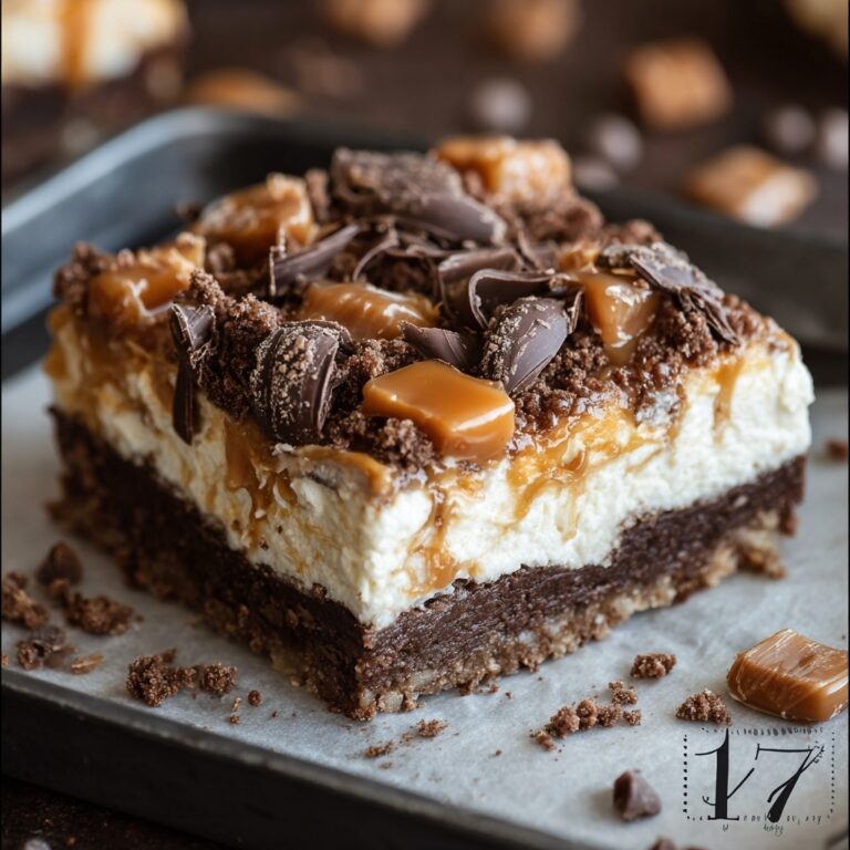 Butterfinger Caramel Cheesecake Bars Recipe
