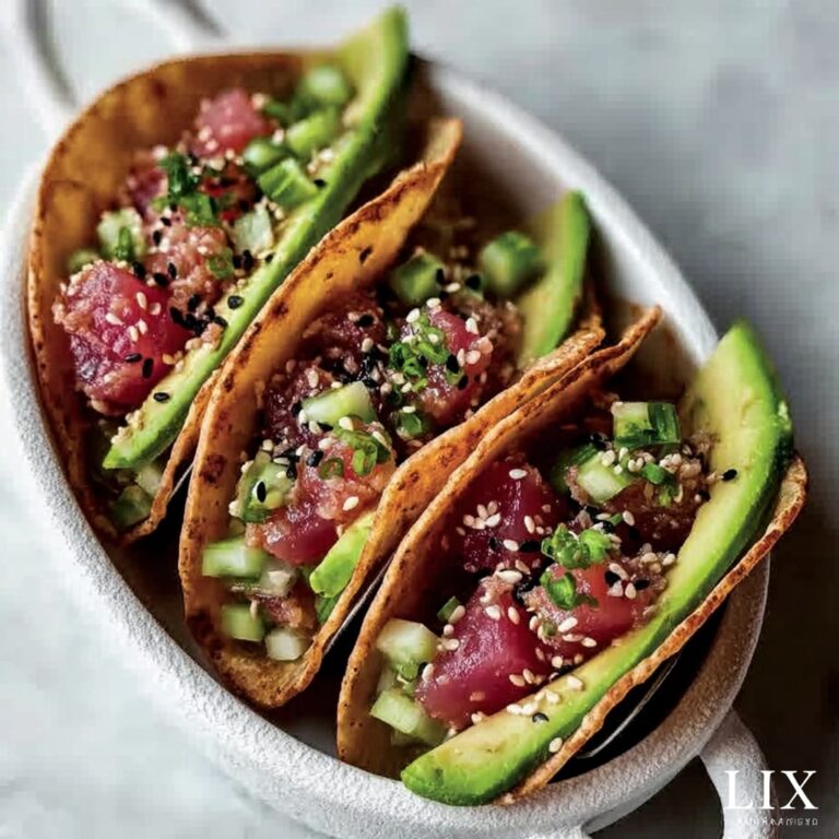 Spicy Tuna Tartare Wonton Tacos Recipe