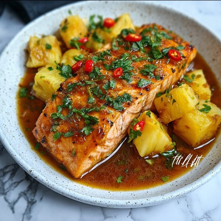Delicious Pineapple Glazed Salmon for Tropical Flavor Lovers Recipe