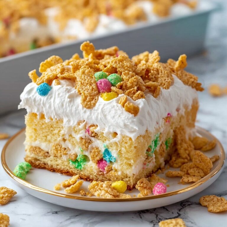 Cereal Milk Poke Cake Recipe