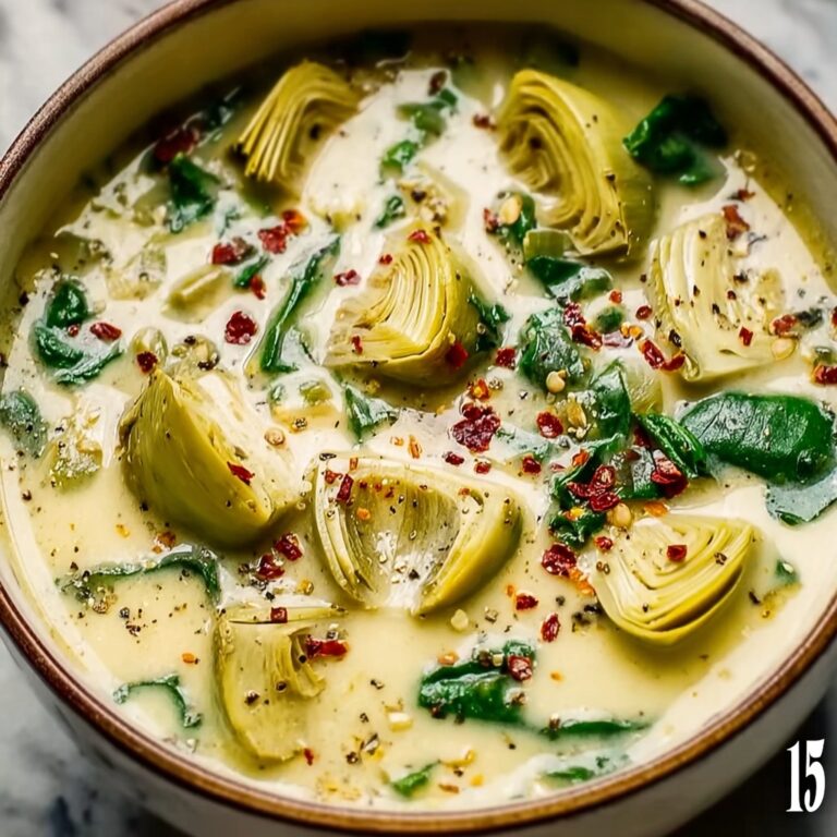 Zesty Tuscan Artichoke Soup Recipe