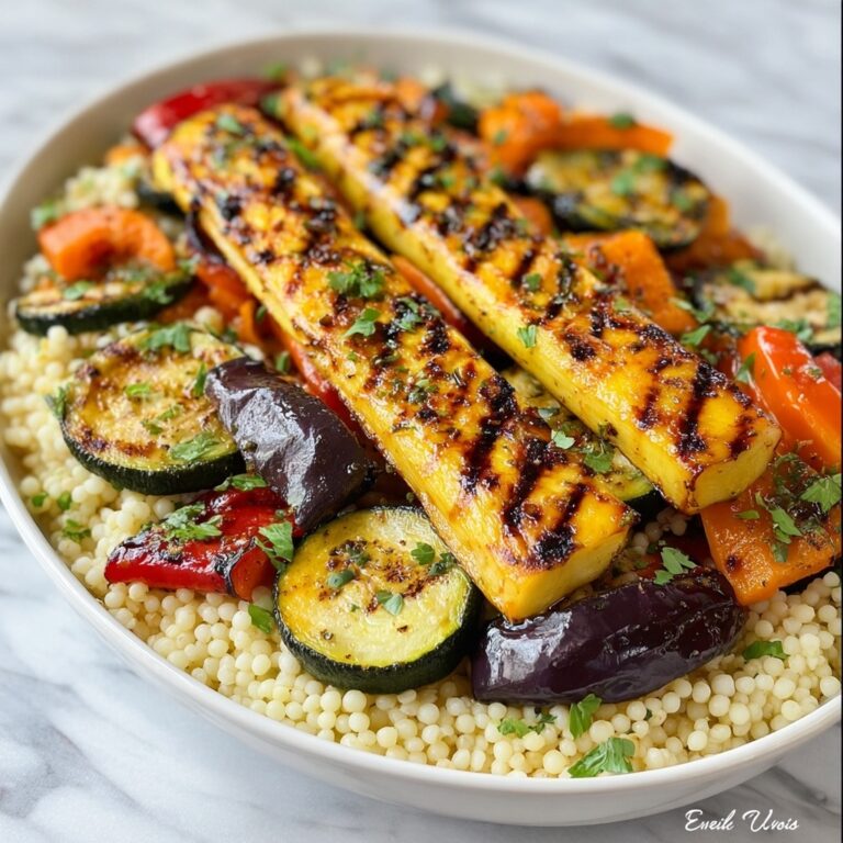 Griddled Vegetables and Halloumi with Couscous Recipe