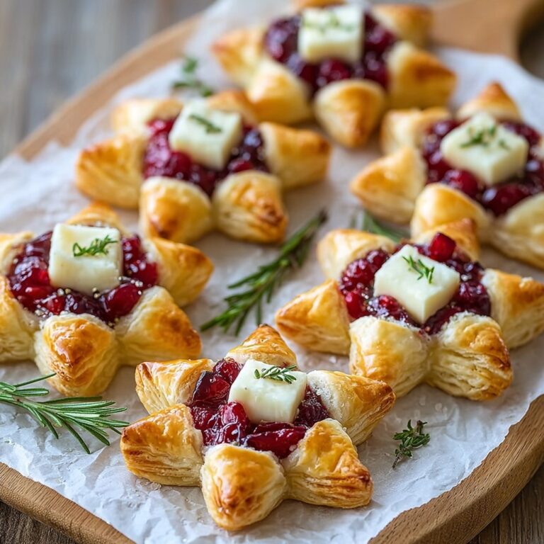 Cranberry Brie Star Bites Recipe