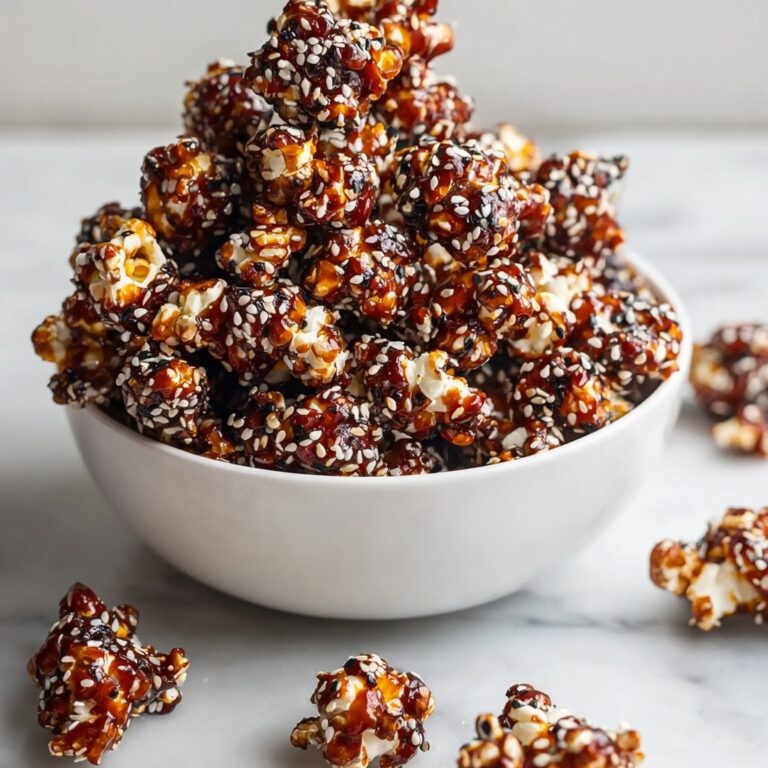 Gochujang Caramel Popcorn with Sesame Seeds (Sweet & Spicy) Recipe