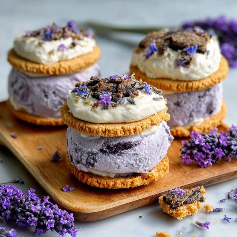 Lavender Vanilla Bean Ice Cream Sandwiches Recipe