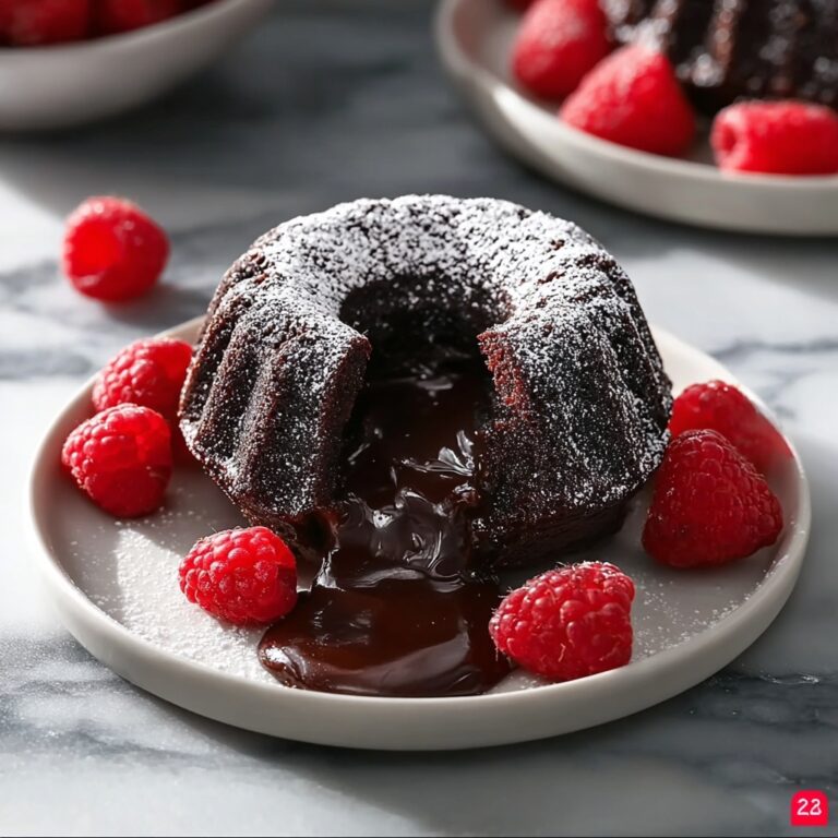 Mini Chocolate Lava Bundt Cakes Recipe