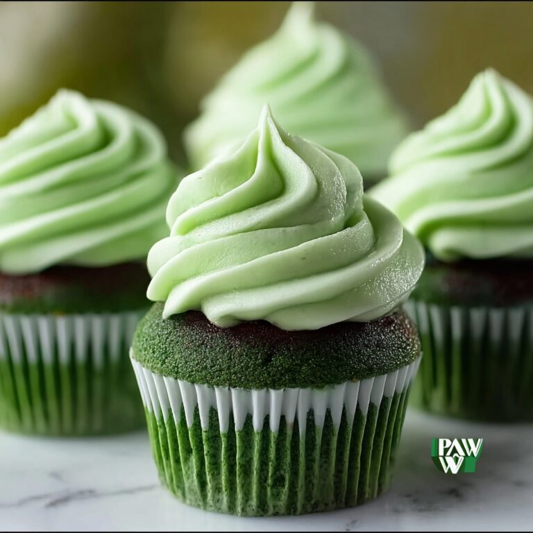 Irresistible Green Velvet Cupcakes with Creamy Cocoa Frosting Recipe