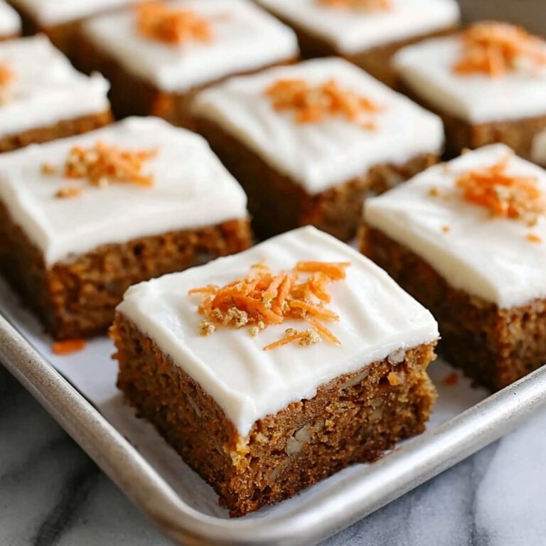 Delicious Carrot Cake Bars with Creamy Coconut Frosting Recipe