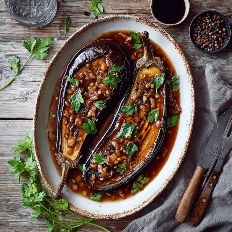 Sticky Garlic Eggplant Recipe