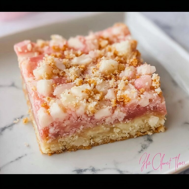 Rhubarb Dream Bars Recipe