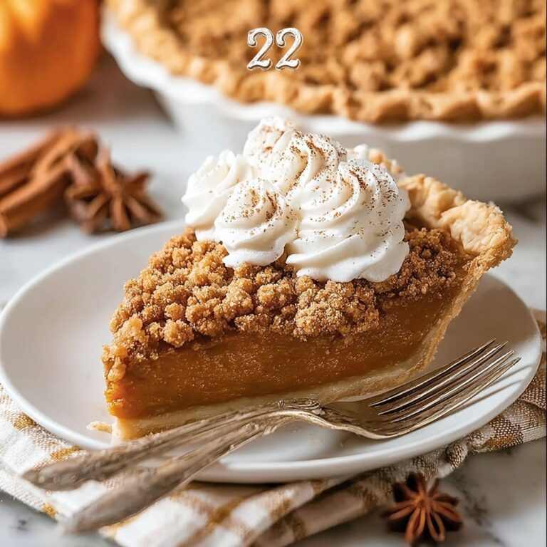 Apple Butter Pumpkin Pie with Streusel Topping Recipe